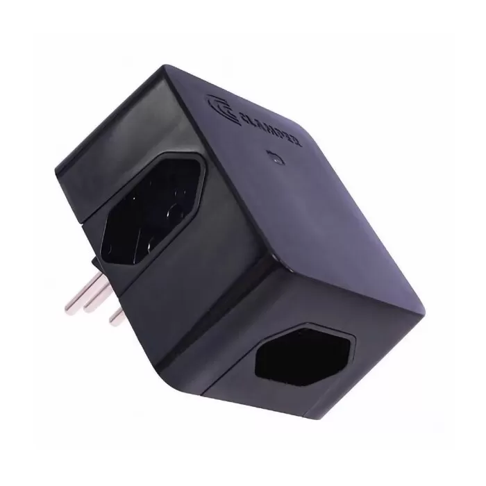 Dispositivo Proteção Iclamper Energia 3 Quadrados Preto Novo