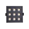 Downlight Embutir Powerus 18W 3000K Preto Nordecor Novo