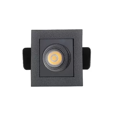 Downlight Embutir Powerus 2W 3000K Preto Irc90 Nordecor Novo