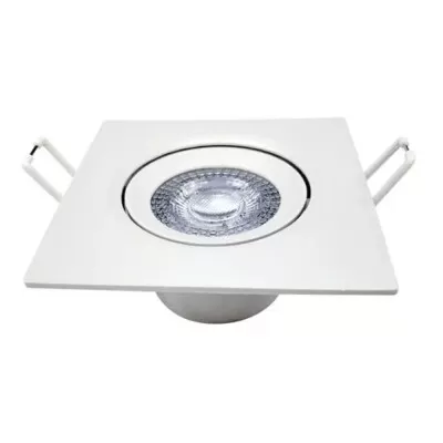 Downlight Led Quadrada 5W 6000K Branca Maxtel Novo
