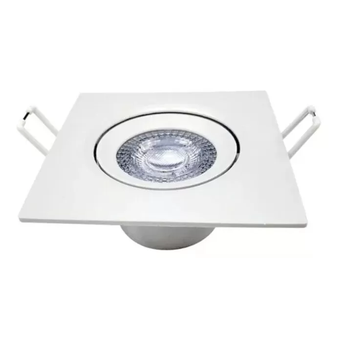 Downlight Led Quadrada 5W 6000K Branca Maxtel Novo