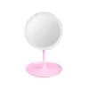 Espelho De Mesa Com Led Usb 17,5X27CM Rosa Y888 Novo Espelho De Mesa Com Led Usb 17,5X27CM Rosa Y888 Novo