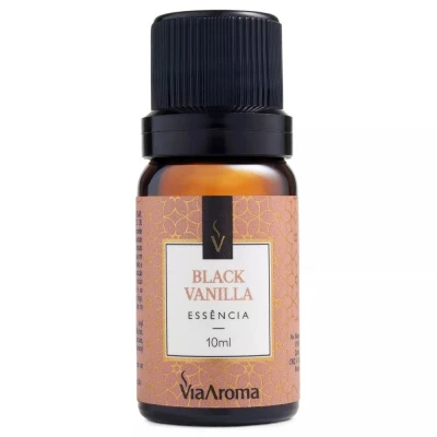 Essência Aromatizante Black Vanilla 10mL Via Aroma