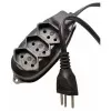 Extensão Elétrica 3P Com 3 Tomadas 10M Preto Bright Novo