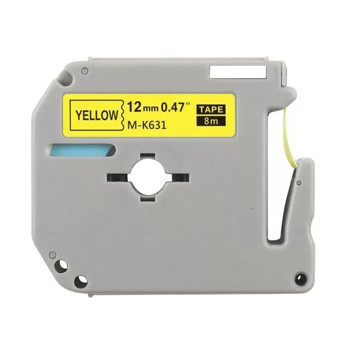 Fita Rotulador Eletrônico 12mm 8mts M-k631 Amarelo Novo