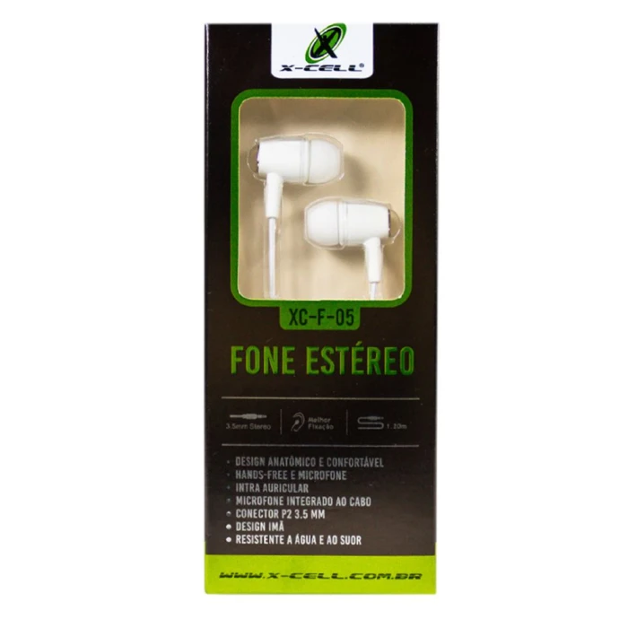 Fone De Ouvido Para Celular Xc-F-05 X-cell Novo