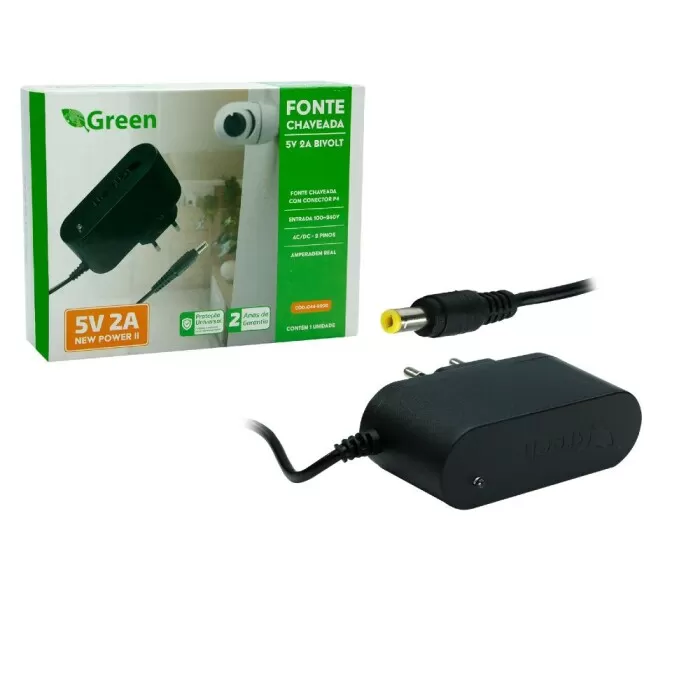 Fonte Chaveada 5V 2A Plug 2,1Mm x 0,7Mm 044-6206 Novo