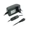 Fonte Chaveada Micro Usb 5V 3A Com On/Off Cor Preta