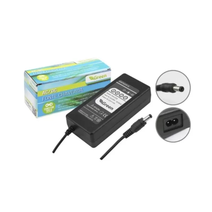 Fonte De Alimentação 12V 5A Bivolt P4 Green Novo