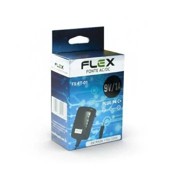 Fonte De Alimentação 9V 1A Fx-Ft-01 X-Cell Bivolt Automática 9W