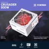 Fonte De Alimentação ATX 500W Crusader White Gamer Fortrek
