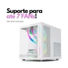 Gabinete Gamer Aquarius Vidro Temperado C3Tech Branco