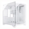 Gabinete Gamer Clarity Cor Branco Aquário Vidro Fortrek