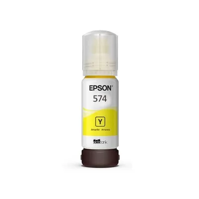 Garrafa De Tinta Compatível Com Epson Amarelo 574 70Ml