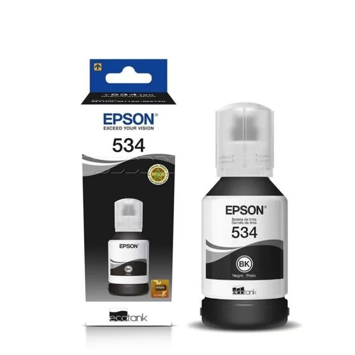 Garrafa De Tinta Compatível Com Epson Preto 65Ml