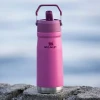 Garrafa Térmica Stanley Flip Straw 651ml Cor Rosa Azaleia