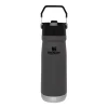 Garrafa Térmica Stanley Flip Straw Charcoal Black 651mL