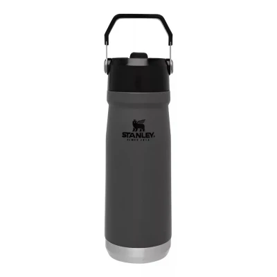 Garrafa Térmica Stanley Flip Straw Charcoal Black 651mL