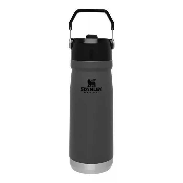 Garrafa Térmica Stanley Flip Straw Charcoal Black 651mL
