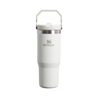 Garrafa Térmica Tumbler Stanley Flip Straw Frost White 887mL