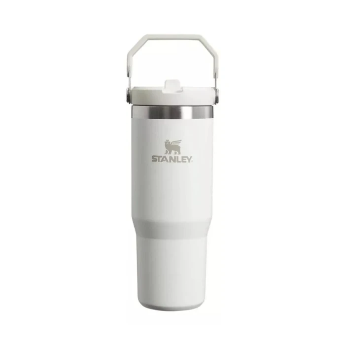 Garrafa Térmica Tumbler Stanley Flip Straw Frost White 887mL
