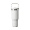 Garrafa Térmica Tumbler Stanley Flip Straw Frost White 887mL