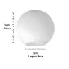Globo De Vidro Leitoso 15Cm Boca 6,8Cm Nordecor Novo