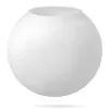 Globo De Vidro Leitoso 15Cm Boca 6,8Cm Nordecor Novo