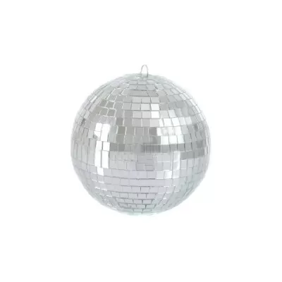 Globo Espelhado Prata Para Festas 20Cm Gl20 Novo