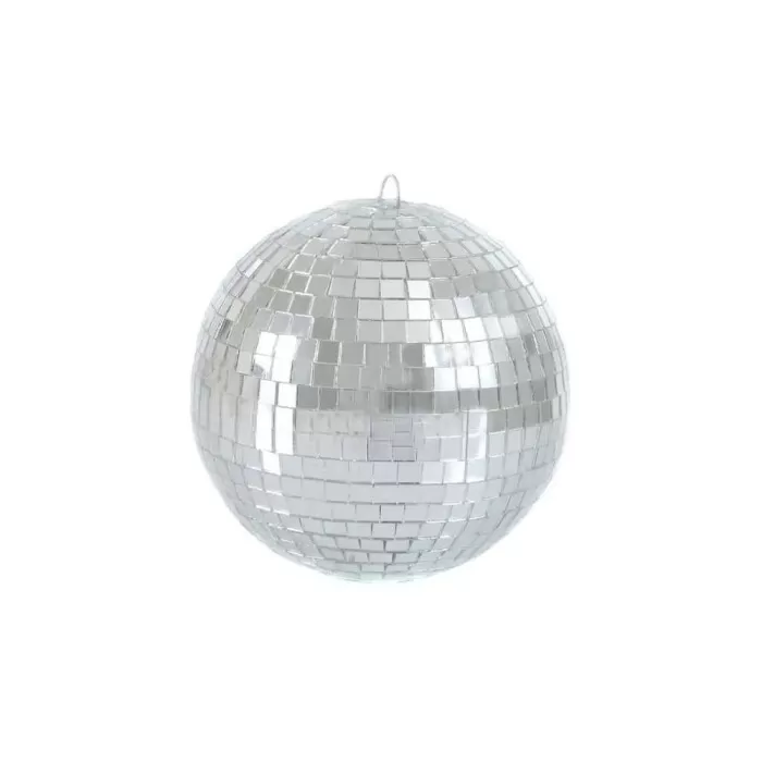 Globo Espelhado Prata Para Festas 20Cm Gl20 Novo
