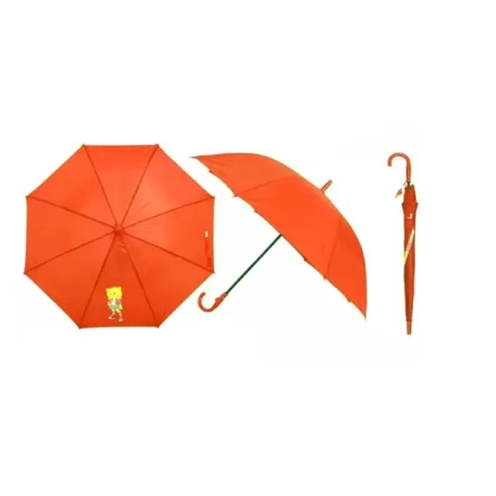 Guarda Chuva Infantil Laranja Automático Novo Casita Novo Guarda Chuva Infantil Laranja Automático Novo Casita Novo