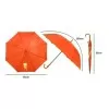 Guarda Chuva Infantil Laranja Automático Novo Casita Novo Guarda Chuva Infantil Laranja Automático Novo Casita Novo