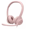 Headset Com Fio Usb-A Logitech H390 Cor Rose Headset Com Fio Usb-A Logitech H390 Cor Rose