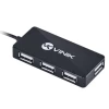 Hub USB 2.0 Com 4 Portas HUV-20 Cor Preto Vinik