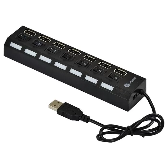 Hub Usb 2,0 7 Portas Huv-40 Vinik Novo