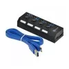 Hub Usb 3,0 4 Portas Interruptor Huv-50 Vinik Novo