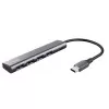Hub Usb Com 4 Portas 3.2 Saída Com Tipo C Cinza Halyx Trust Hub Usb Com 4 Portas 3.2 Saída Com Tipo C Cinza Halyx Trust