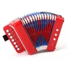 Instrumento Sanfona Infantil Acordeon Com 7 Teclas Vermelho Instrumento Sanfona Infantil Acordeon Com 7 Teclas Vermelho
