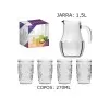 Jarra De Vidro Nature Sm 1 Jarra E 4 Copos Nadir Figueiredo Jarra De Vidro Nature Sm 1 Jarra E 4 Copos Nadir Figueiredo