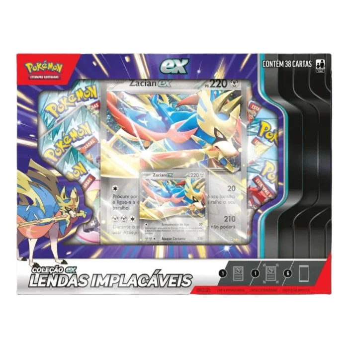 Jogo 38 Cartas Pokémon Coleção Lendas Implacáveis Ex 35239