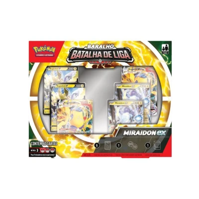 Jogo De Cartas Pokémon Batalha De Liga Miraidon Ex Copag