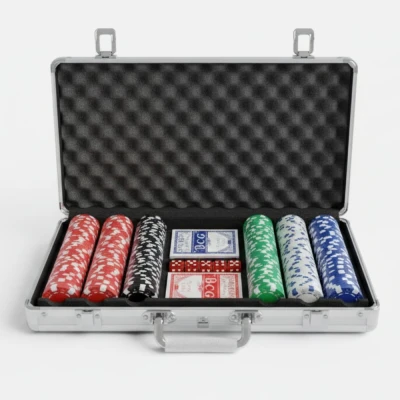 Jogo De Poker Com Maleta 300 Fichas 39x23x7cm Completo Luxo
