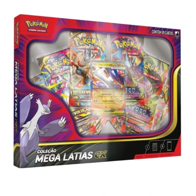 Jogo Pokemon Cartas Mega Latias Ex Box Original Tcg Coleção