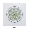 Kit 15 Spot Embutir Quadrado 12W 3500L 12 Leds Splr12W Kit 15 Spot Embutir Quadrado 12W 3500L 12 Leds Splr12W