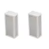 Kit 2 Arandela Stuttgart Retangular Branco Germany Bivolt