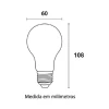 Kit 4 Lâmpada Led A60 9W 3000K E27 Blumenau 03126016