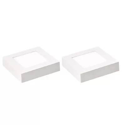 Kit 2 Painel Led Sobrepor Quadrado 6W 3000K Bivolt Blumenau