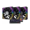 Kit 3 Cooler Fan Argb Fortrek Frosty + Controladora 120mm