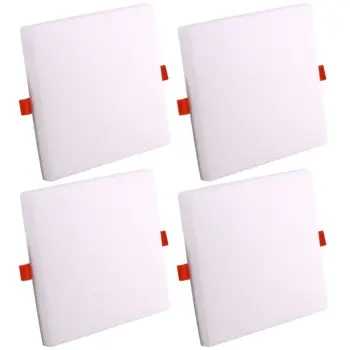 Kit 4 Painel Frameless Sobrepor / Embutir 24w Branco Frio