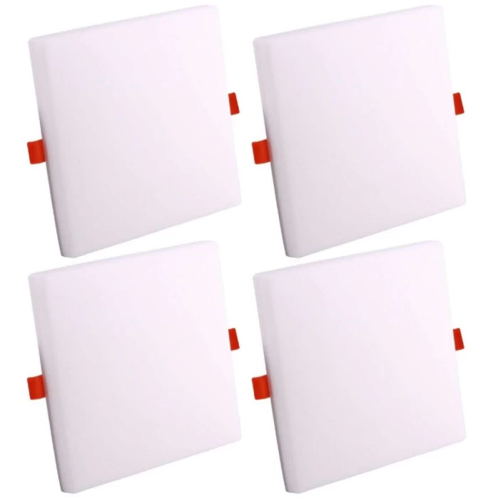 Kit 4 Painel Frameless Sobrepor / Embutir 24w Branco Frio